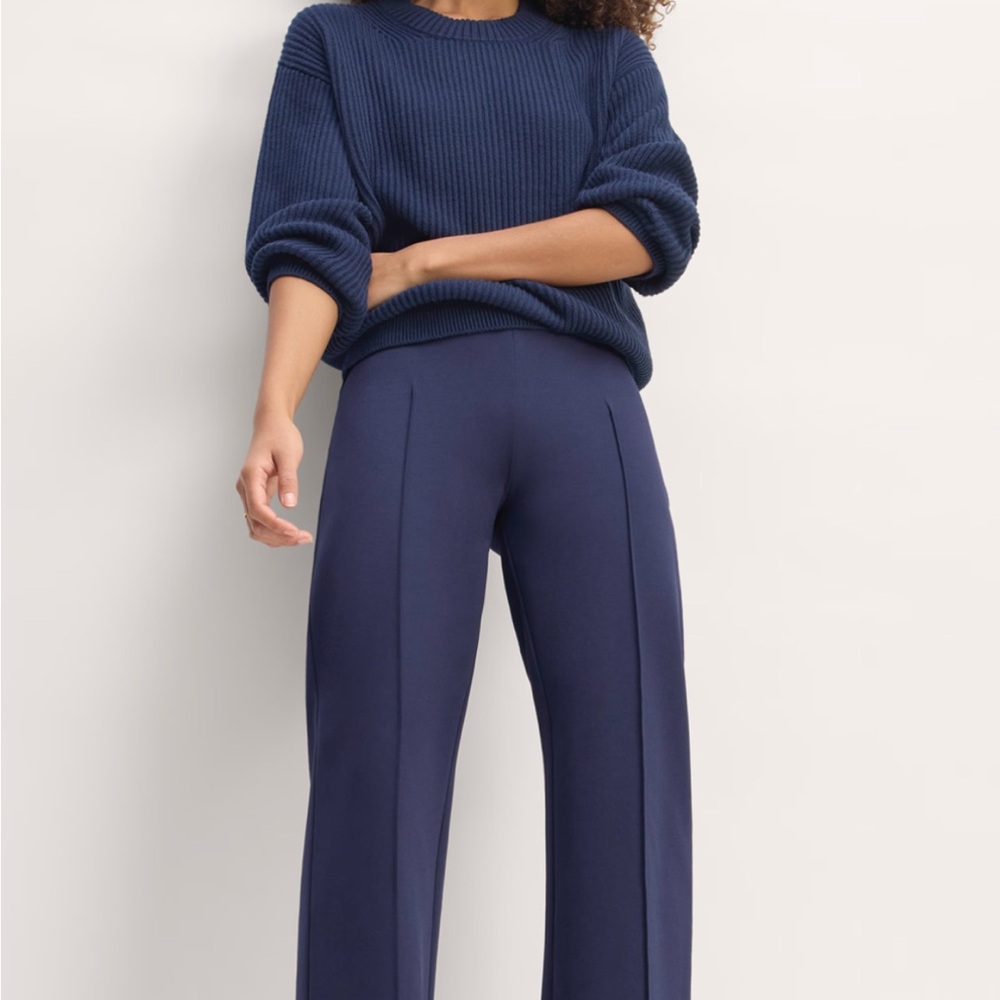 Everlane Elegant Blue Wide-Leg High-Waisted Pants
Nwt